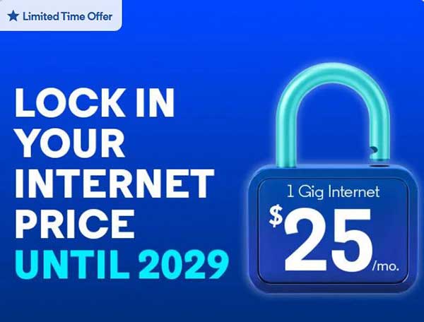 Optimum Fiber $25/mo. Offer